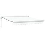 Auvent rétractable automatique vidaXL blanc 300x250 cm