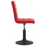 vidaXL Chaises à manger pivotantes lot de 6 rouge bordeaux velours