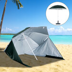 Parasol abri solaire  2 1 x 2 22H cm protection UPF 50 +  sac transport fourni vert foncé