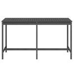 vidaXL Table de jardin gris 203 5x90x110 cm bois massif de pin