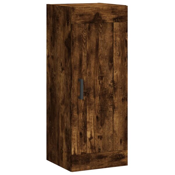 vidaXL Armoire murale chêne fumé 34 5x34x90 cm bois d'ingénierie
