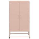 vidaXL Buffet haut rose 68 5x38 5x123 5 cm acier