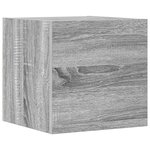vidaXL Ensemble de meubles TV 4 Pièces Sonoma gris Bois d'ingénierie