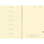 Agenda NOTE 24 Spirale Couv Plast Grainée noir 16 x 24 cm Quovadis