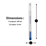 Recharge pour stylo 'Goliath' Pointe Moyenne Bleu CARAN D'ACHE