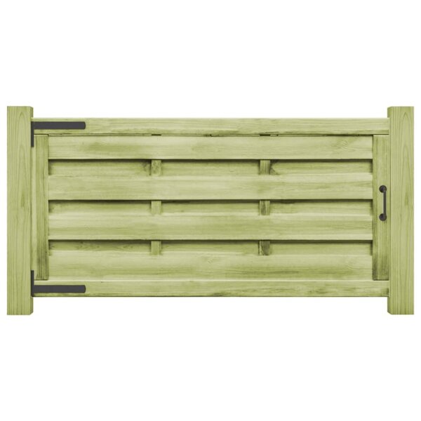 vidaXL Portillons 2 Pièces Bois de pin imprégné 150x75 cm Vert