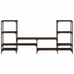 vidaXL Meuble TV chêne marron 206 5x28 5x95 cm bois d'ingénierie