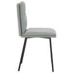 vidaXL Chaises à manger lot de 4 Gris clair Velours