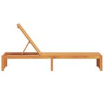 vidaXL Transat 1-personne Marron 200 x 55 x 94cm Bois d'acacia massif