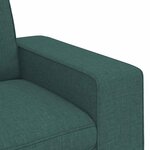 vidaXL Canapé Vert foncé 222 x 80 x 82 cm tissu