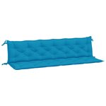 vidaXL Coussins de banc de jardin 2 Pièces bleu clair tissu Oxford