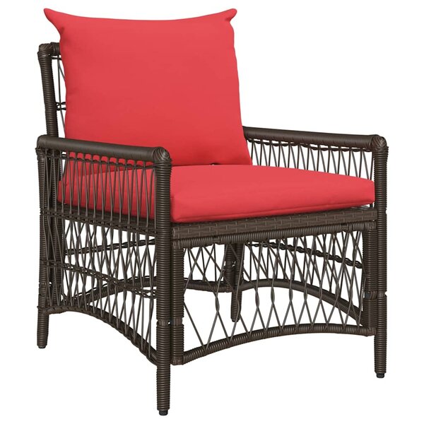 vidaXL Chaise de jardin Marron 60 x 70 x 78cm polyrotin
