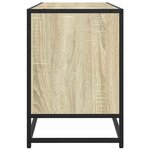 vidaXL Meuble TV chêne sonoma 150x35x41 cm bois d'ingénierie et métal