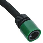 vidaXL Tuyau d'arrosage de jardin noir 0 6" 100 m caoutchouc