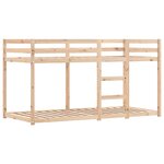 vidaXL Lit superposé sans matelas rose 80x200 cm bois de pin massif
