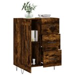 vidaXL Buffet chêne fumé 69 5x34x90 cm bois d'ingénierie