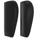 vidaXL Tête de lit avec oreilles Noir 93x23x78/88 cm Similicuir