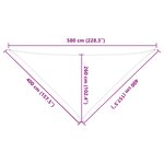 vidaXL Voile d'ombre Jaune et blanc 4 x 4 x 5 8 m
