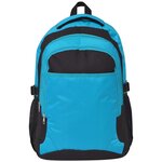 vidaXL Sac à dos d'école 40 L noir et bleu