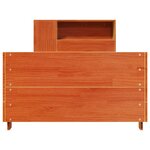 vidaXL Cadre de lit sans matelas cire marron 75x190 cm bois pin massif