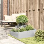 vidaXL Planteur 80x80x50 cm en inox