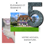 Numéro 7 - Numéro adhésif pour boîtes aux lettres- Pierre véritable 50 mm  Galibot