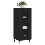 vidaXL Buffet Noir 34 5x34x90 cm Bois d'ingénierie