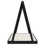 vidaXL Cadre de lit pour enfants noir 90x190 cm bois de pin massif