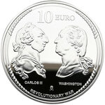 Pièce de monnaie en Argent 10 Euro g 27 Millésime 2026 Revolutionary War ISABELLA QUARTER (PRÉCOMMANDE)