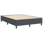 vidaXL Cadre de lit plateforme Gris foncé 140 x 190 cm
