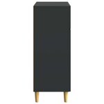 vidaXL Buffet avec tiroir Noir 66 x 34 5 x 90 cm Bois d'ingénierie
