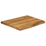 vidaXL Dessus de table 60x60x3 8 cm bord vivant bois massif manguier