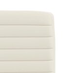vidaXL Chaises à manger lot de 2 Crème Velours
