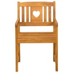 vidaXL Chaises de jardin 8 Pièces Naturel Bois d'Acacia Massif