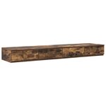 vidaXL Tiroirs de lit Chêne Fumé 140x36 5x16 5 cm Bois d'ingénierie
