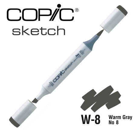 Marqueur à l'alcool Copic Sketch W8 Warm Gray No.8