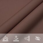 vidaXL Voile de parasol tissu oxford rectangulaire 3x4 m marron
