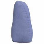 vidaXL Coussin de Dos Bleu denim 80 x 24 x 50 cm tissu