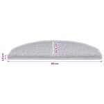 vidaXL Tapis d'escalier auto-adhésifs 15 pièces 80 x 24 5 x 3 5 cm
