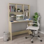 vidaXL Bureau avec étagères Chêne sonoma 110 x 45 x 157 cm