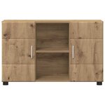 vidaXL Buffet Chêne artisanal 88 5 x 30 5 x 55 5 cm Bois d'ingénierie