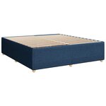 vidaXL Sommier à lattes de lit avec matelas Bleu 180x200 cm Tissu