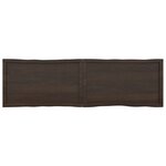 vidaXL Dessus de table bois massif traité bordure assortie