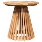 vidaXL Table d'appoint de jardin Ø50x49 5 cm en bois massif de teck