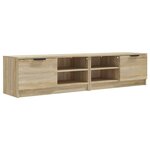 vidaXL Meubles TV 2 Pièces Chêne sonoma 80x35x36 5 cm Bois d'ingénierie