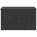 vidaXL Table d'appoint murale Noir 34 5 x 33 x 20 cm Bois d'ingénierie