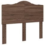 vidaXL Tête de lit Chêne brun 135 cm Bois d'ingénierie