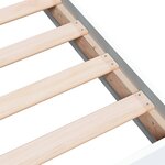 vidaXL Cadre de lit au sol Blanc 80 x 200 cm Bois d'ingénierie