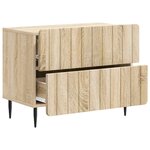 vidaXL Cabinet de chevet avec tiroir Chêne Sonoma 62 x 34 5 x 49 5 cm