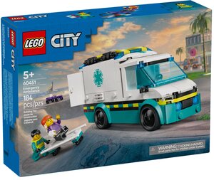 LEGO City - Ambulance de Secours 60451 pour Enfants